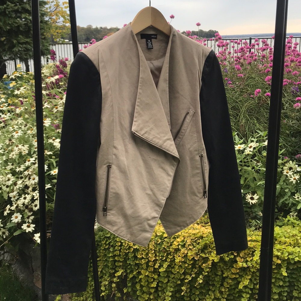Leather & Cotton Jacket